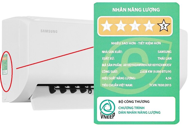 Điều hòa Samsung 9000 BTU inverter AR10DYHZAWKNSV giá chỉ hơn 6 triệu mà lại tiết kiệm điện