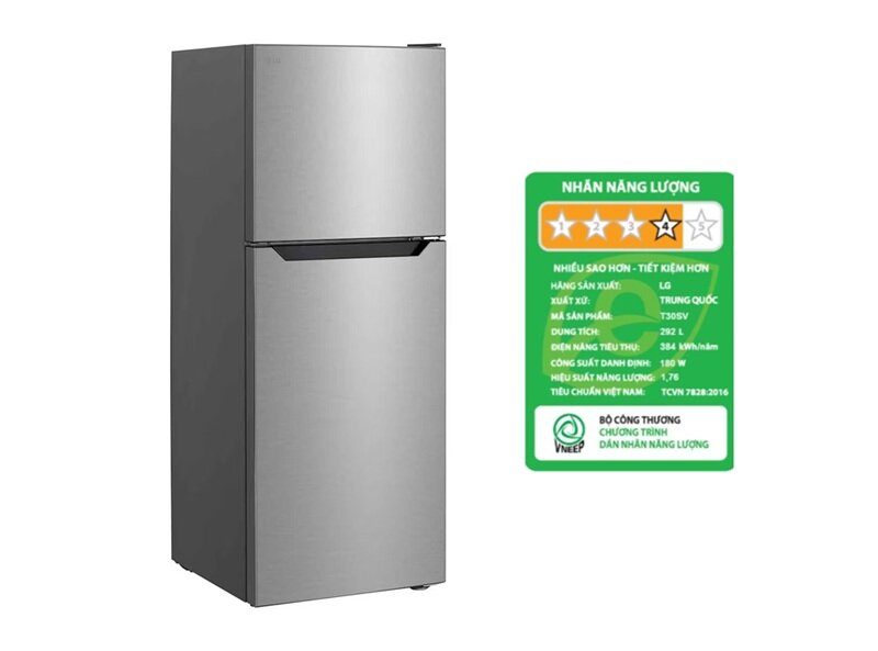 LG T30SV giảm giá tới 3,5 triệu đồng, tủ lạnh 2 cánh tiết kiệm điện cho gia đình