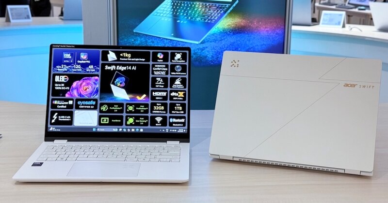 Acer Swift Edge 14 AI: Sức mạnh tối đa, trọng lượng tối thiểu