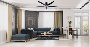 4 dòng quạt trần hiện đại nâng tầm không gian sống