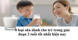 4 loại sữa dành cho trẻ 2 tuổi tốt nhất hiện nay