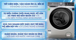 4 lựa chọn máy giặt Electrolux lồng ngang 11kg tốt nhất 2023