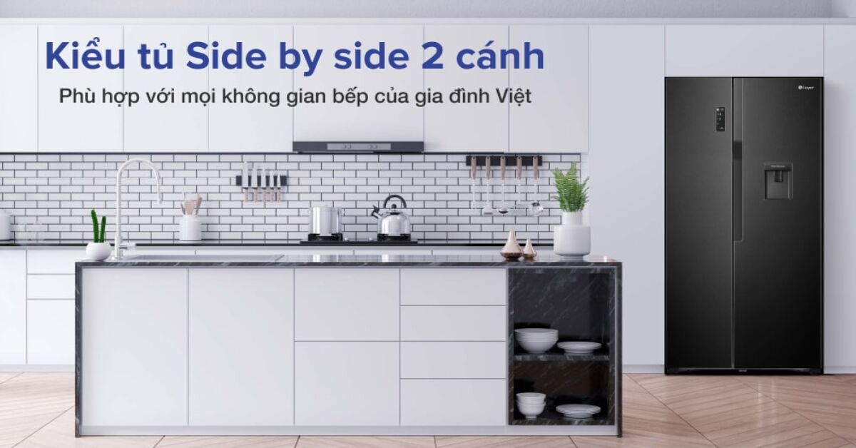 4 lý do mà bạn nên mua tủ lạnh Casper Side by Side Inverter 551 lít RS-575VBW cho gia đình