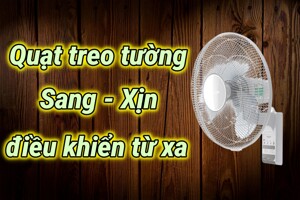 4 mẫu quạt treo tường điều khiển từ xa ‘sang, xịn’, đập tan nóng mùa hè 2025