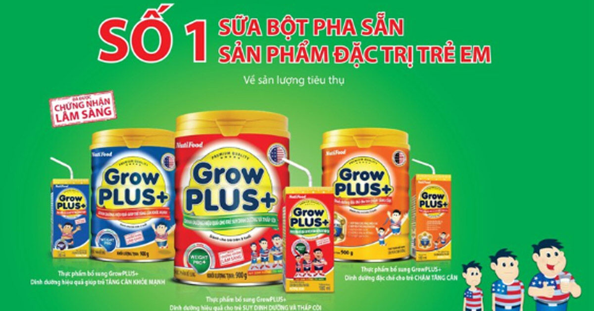 4 tiêu chí so sánh sữa Grow Plus Nutifood cam và đỏ loại nào tốt hơn