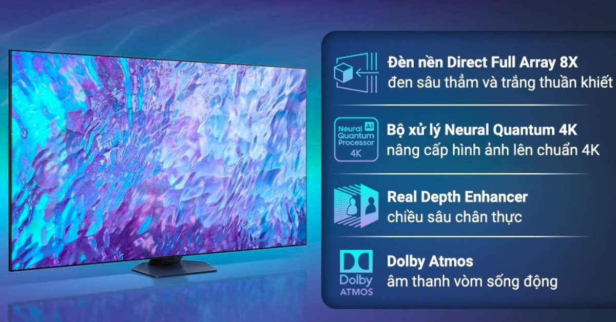 4 trang bị đỉnh cao trên mẫu tivi Samsung Q80C 98 inch QA98Q80C giá gần ...