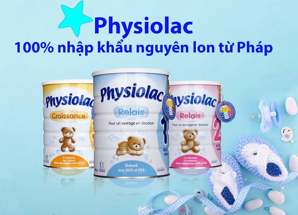 Sữa Sữa Physiolac 2 của Pháp dành cho những bé chậm tăng cân và biếng ăn