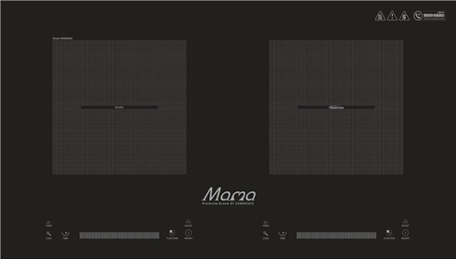 Bếp từ âm 2 vùng nấu Sunhouse Mama MMB888DI