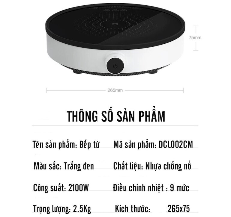 Bếp từ Xiaomi Youth Lite DCL002cm có nên mua hay không?