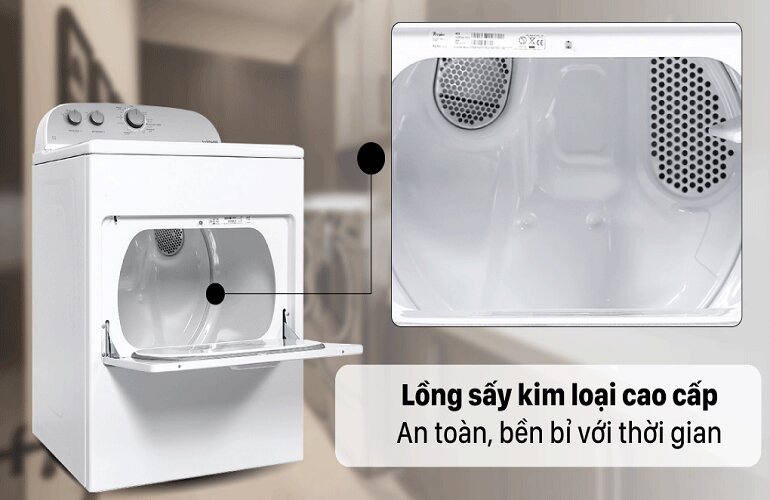 Máy sấy quần áo Whirlpool 3LWED4815FW