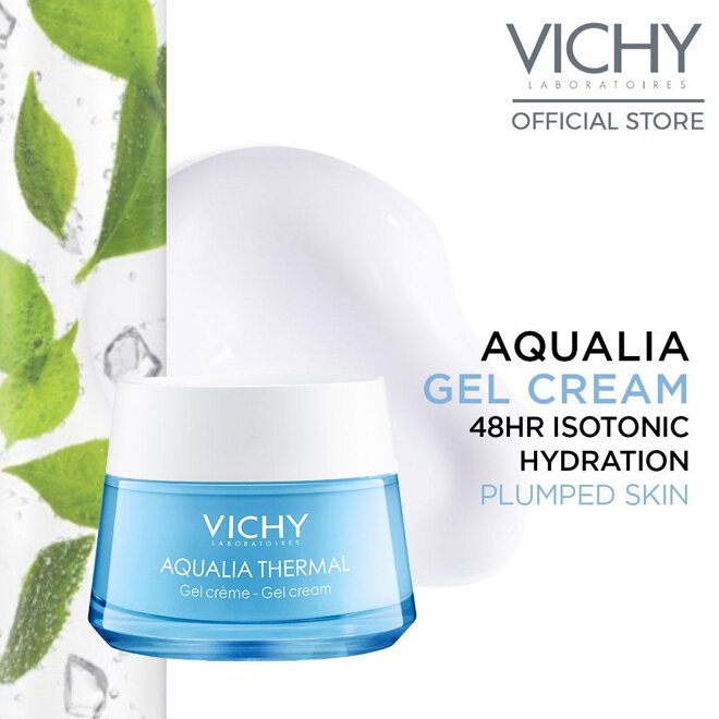 Vichy Rehydrating cream gel với các thành phần thiên nhiên lành tính và mang đến hiệu quả sử dụng cao cho làn da nhạy cảm, da hỗn hợp, da thường