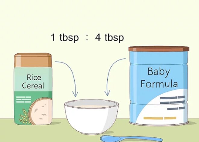 Cách pha sữa công thức vào bột ăn dặm