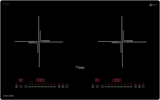 Bếp từ đôi Canzy CZ-MLDB88I thiết kế sang trọng, công nghệ tiên tiến