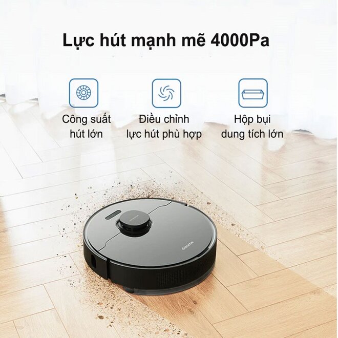 Robot hút bụi lau nhà Xiaomi Dreame L10 Pro nổi bật với công suất hút mạnh mẽ