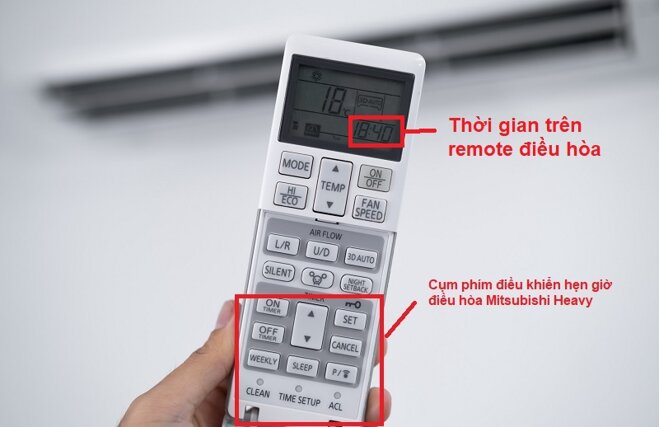 Cách hẹn giờ điều hòa Mitsubishi Electric và Mitsubishi Heavy đời mới chi tiết nhất