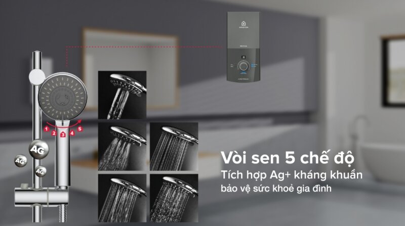 7 yếu tố làm nên sức hút của máy nước nóng trực tiếp Ariston Aures Premium+ 4.5P