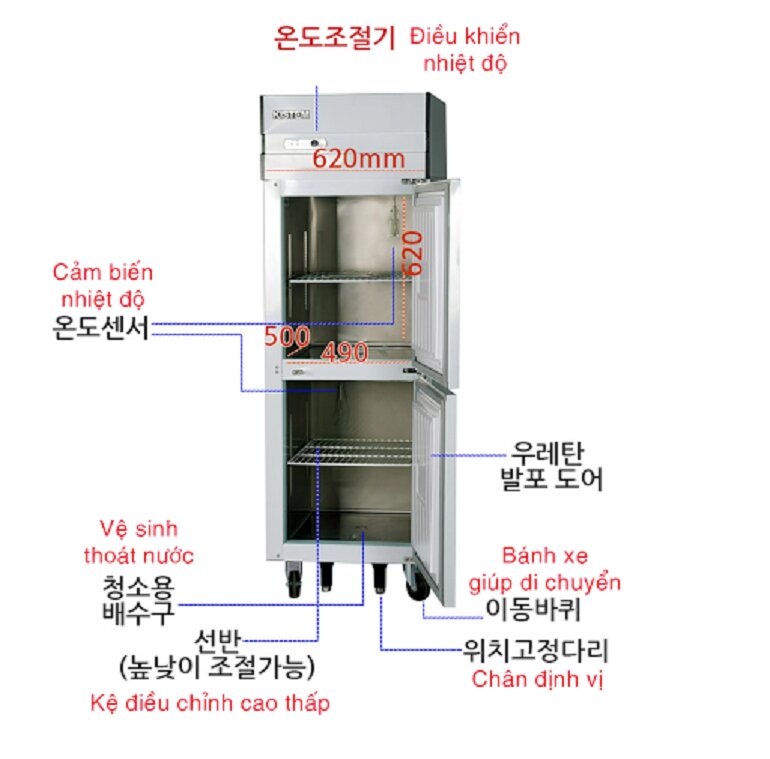 Tủ đông Kistem KIS-XFGN25F - Dung tích lớn, làm lạnh hiệu quả 