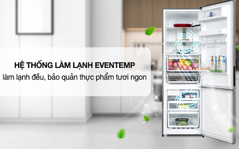 Tủ lạnh Electrolux Inverter 335 lít EBB3742K-A đem đến sự tươi mát và tiện nghi