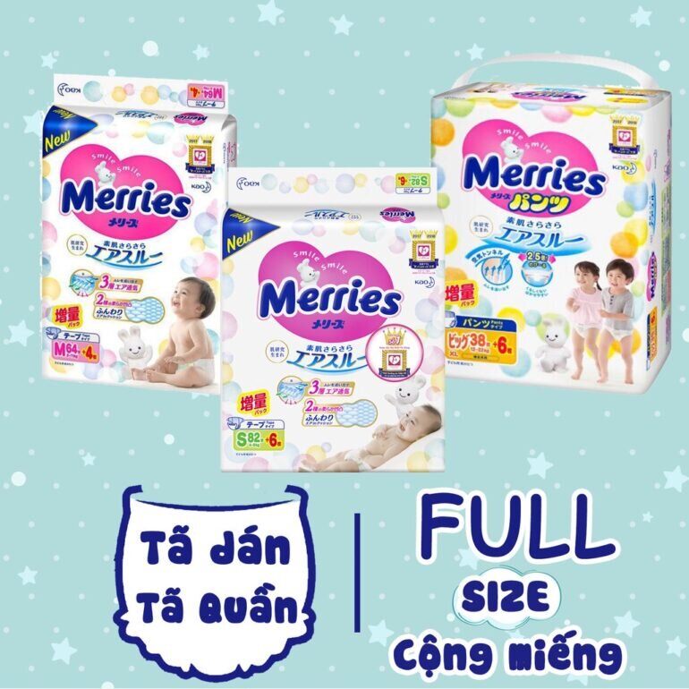 Tã Merries size S nội địa Nhật