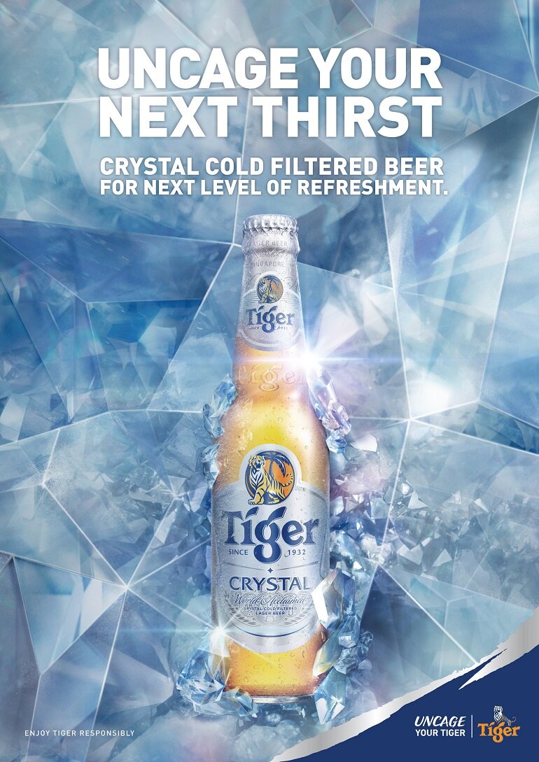 Tổng quan về bia Tiger bạc Crystal