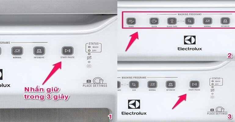 Lỗi i10 trên máy rửa bát Electrolux