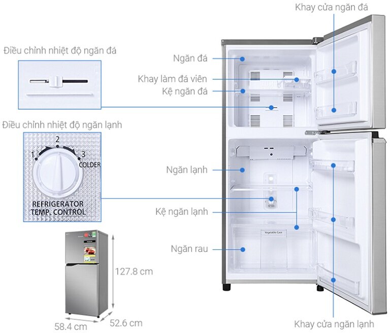 Tủ lạnh Panasonic giá 7 triệu NR-BA190PPVN