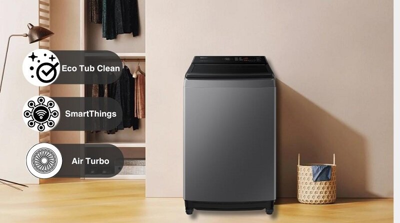 Giá máy giặt Samsung 17 kg WA17CG6442BDSV giảm còn 5 triệu, ngon rẻ bất ngờ!