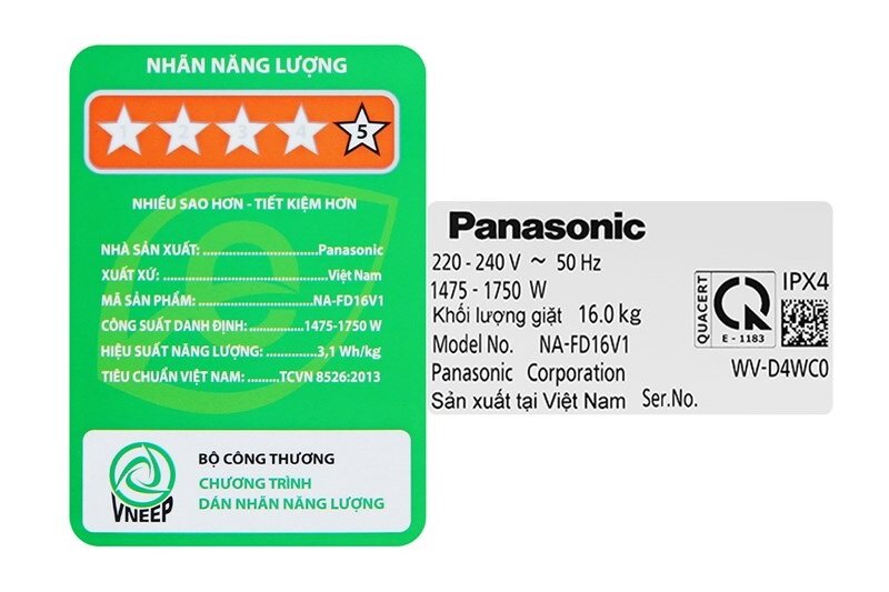 Giá máy giặt Panasonic 16 kg NA-FD16V1BRV giảm