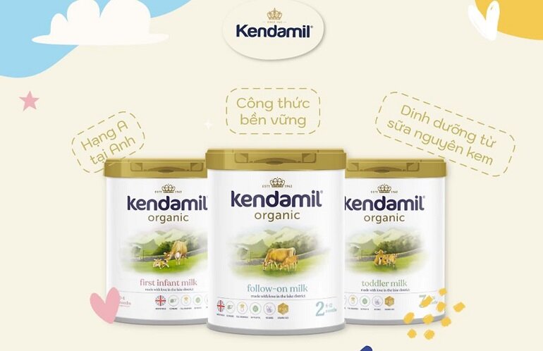 Sữa Kendamil Organic có thành phần hữu cơ, sạch 100%