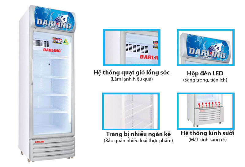 Tủ mát Darling Inverter DL-3200A3 có khả năng làm lạnh hiệu quả và ổn định