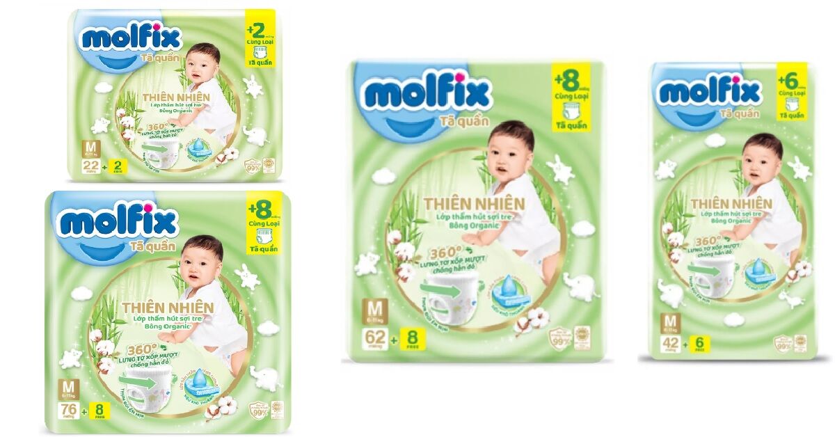 5 điều cần biết về tã quần Molfix size M trước khi mua