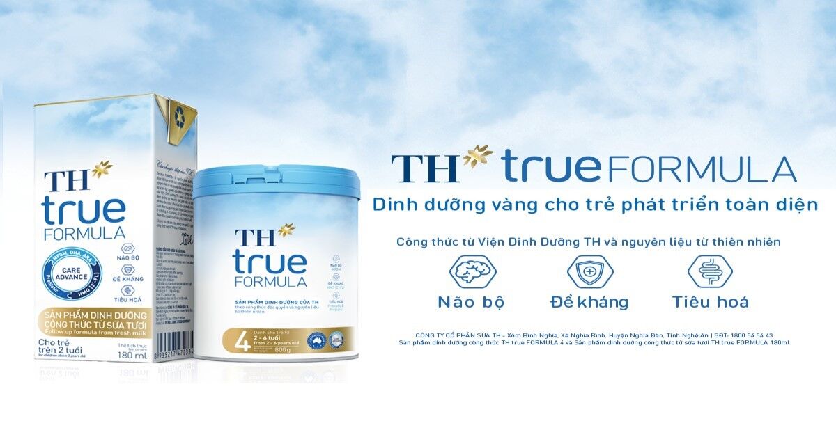 5 điều mà bạn nên biết về sữa dinh dưỡng TH True Formula 4