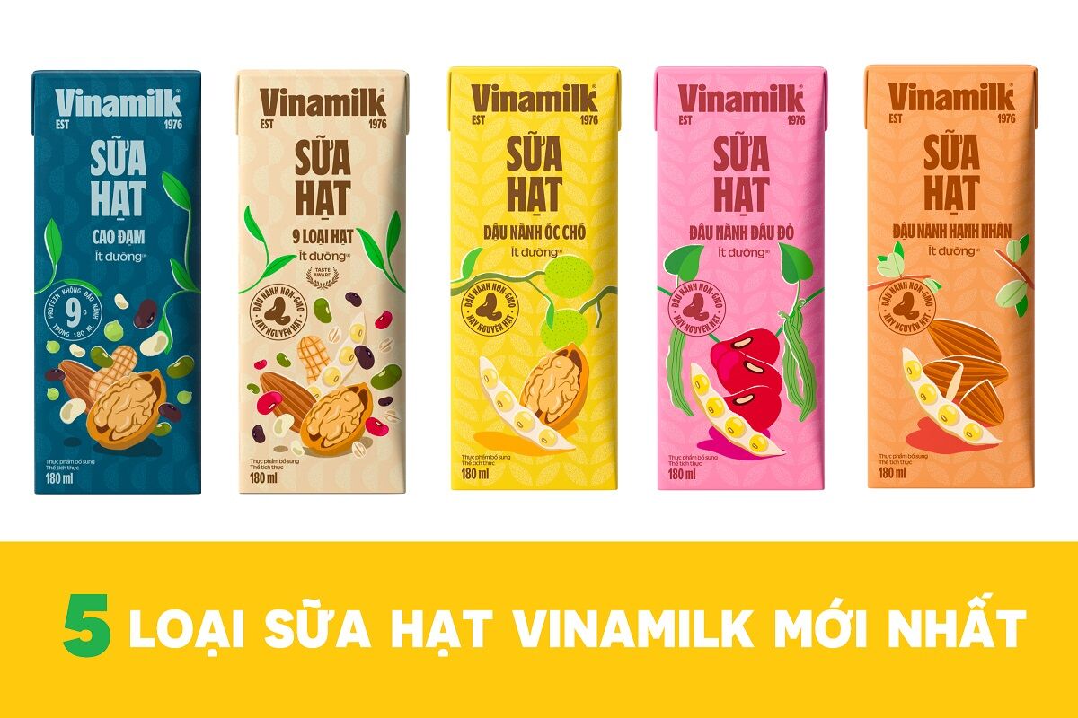 5 newly launched Vinamilk nut milk lines: Details of uses, selling prices