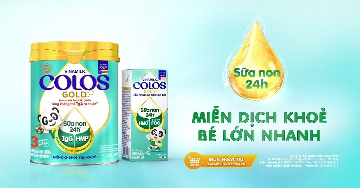 5 lý do bạn không nên bỏ qua sữa Colos Gold của Vinamilk
