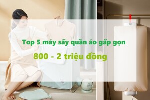5 máy sấy quần áo mini gấp gọn giá rẻ chỉ từ 800.000 đồng nên dùng