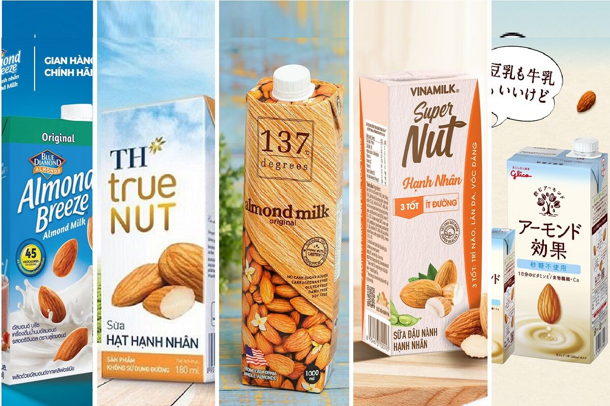 5 Brand Name sữa phân tử hạnh nhân unique sản phẩm đầu xuân năm mới 2024