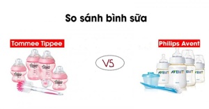 5 tiêu chí so sánh bình sữa Tommee Tippee và Avent