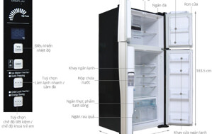 5 tủ lạnh dung tích lớn mà sang trên 500l tiết kiệm điện cho gia đình đông người