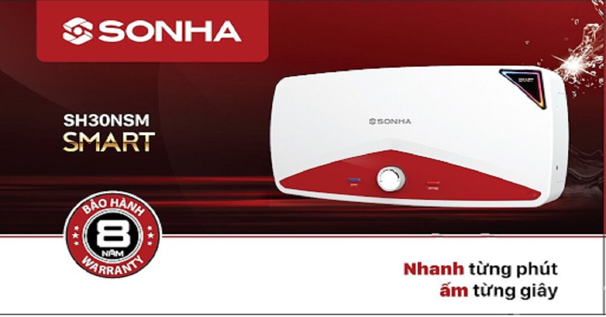 5 ưu điểm của bình nóng lạnh gián tiếp Sơn Hà 30l Sơn Hà Smart Sh30nsm