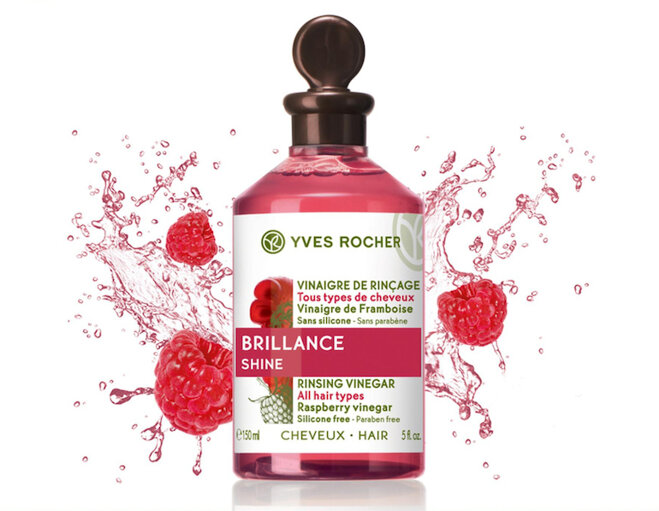 giấm xả tóc đa tác dụng Yves Rocher Brilliance Shine Rinsing Vinegar