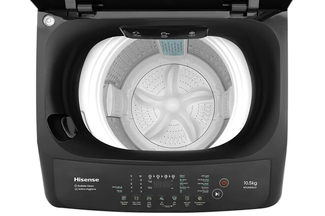 Đánh giá máy giặt Hisense 10.5 kg WTJA1015UT: Giá siêu rẻ mà có truyền động trực tiếp hiện đại