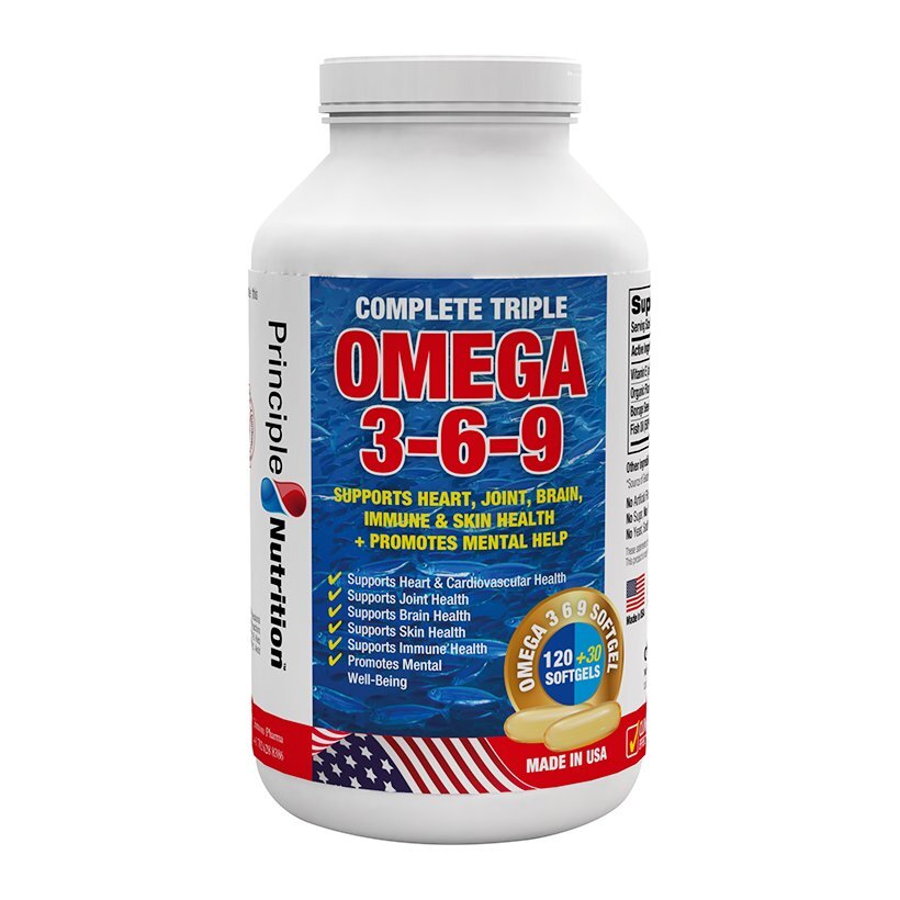 Thực phẩm chức năng bổ sung Omega 3-6-9 Principle Nutrition Complete Triple Omega 3-6-9