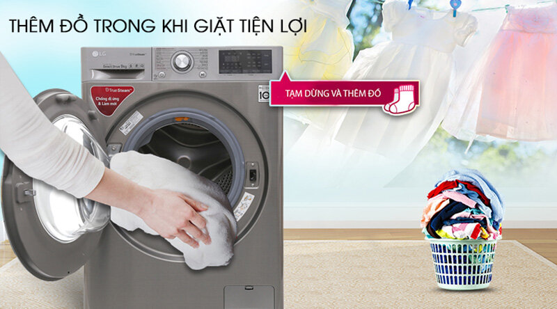 máy giặt sấy lg FV1409G4S
