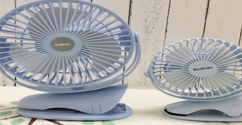 Quạt tích điện Yoobao F04 có thiết kế hình trụ Quạt tích điện Yoobao