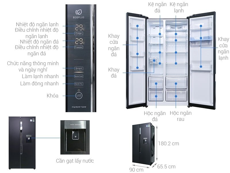 Tủ lạnh Sanyo 557 lít