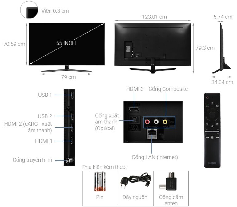Với smart tivi Samsung 4k 55 inch UA55TU8500, bạn có thể theo dõi nhiều nội dung một lúc
