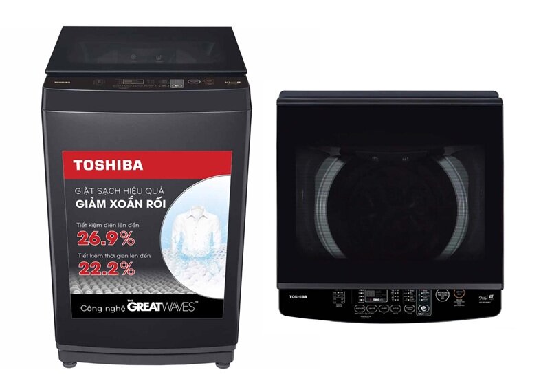 Top 4 máy giặt Toshiba 10kg cửa đứng đáng mua nhất năm 2026
