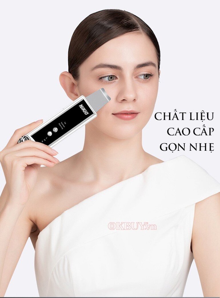 Máy sủi da tẩy tế bào chết kết hợp nâng cơ mặt Nikio NK-122 - 2in1