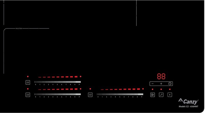bếp từ Canzy CZ 656HNT bảng điều khiển