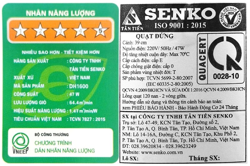 Quạt đứng Senko DH1600: Lựa chọn giá rẻ hoàn hảo cho không gian sống!